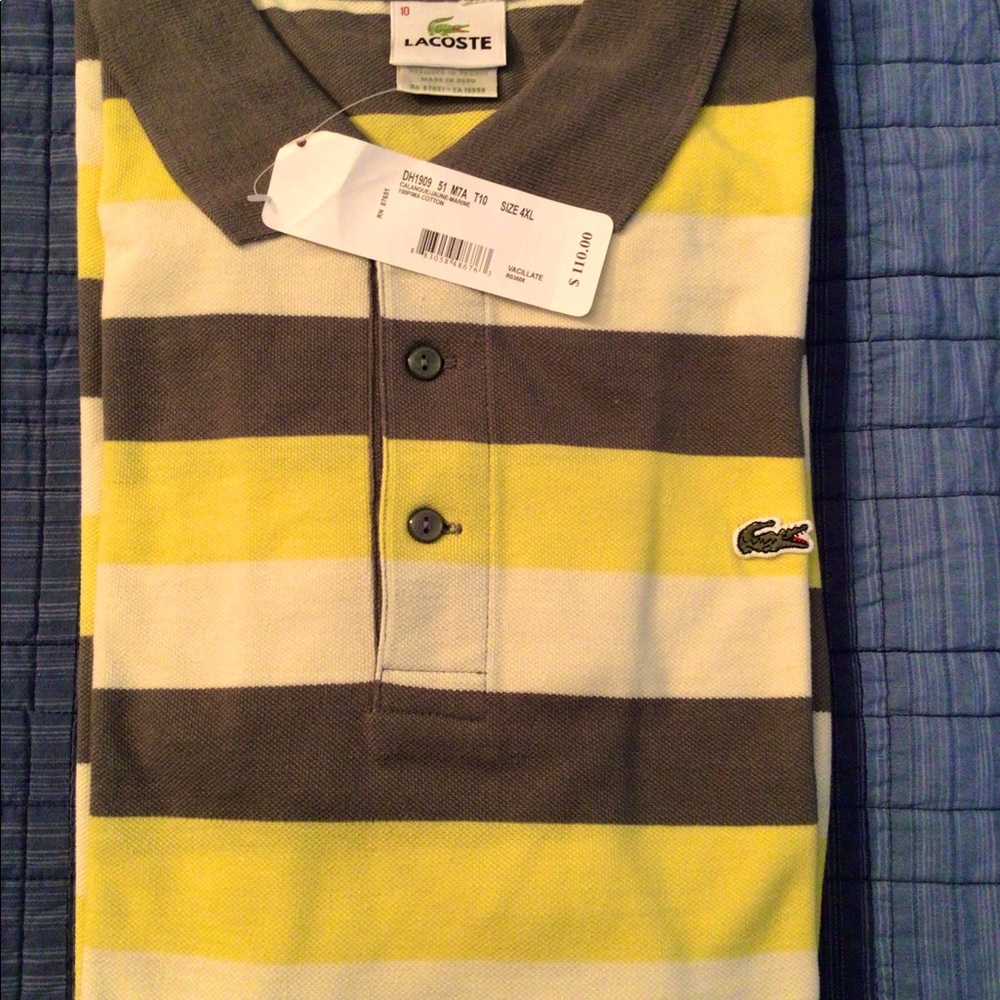 NWT Mens LaCoste Golf Shirt